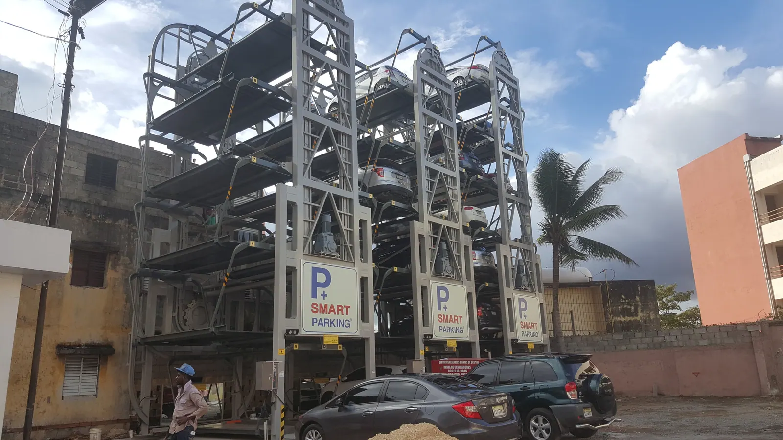 SMART PARKING installation, Dominican Republic