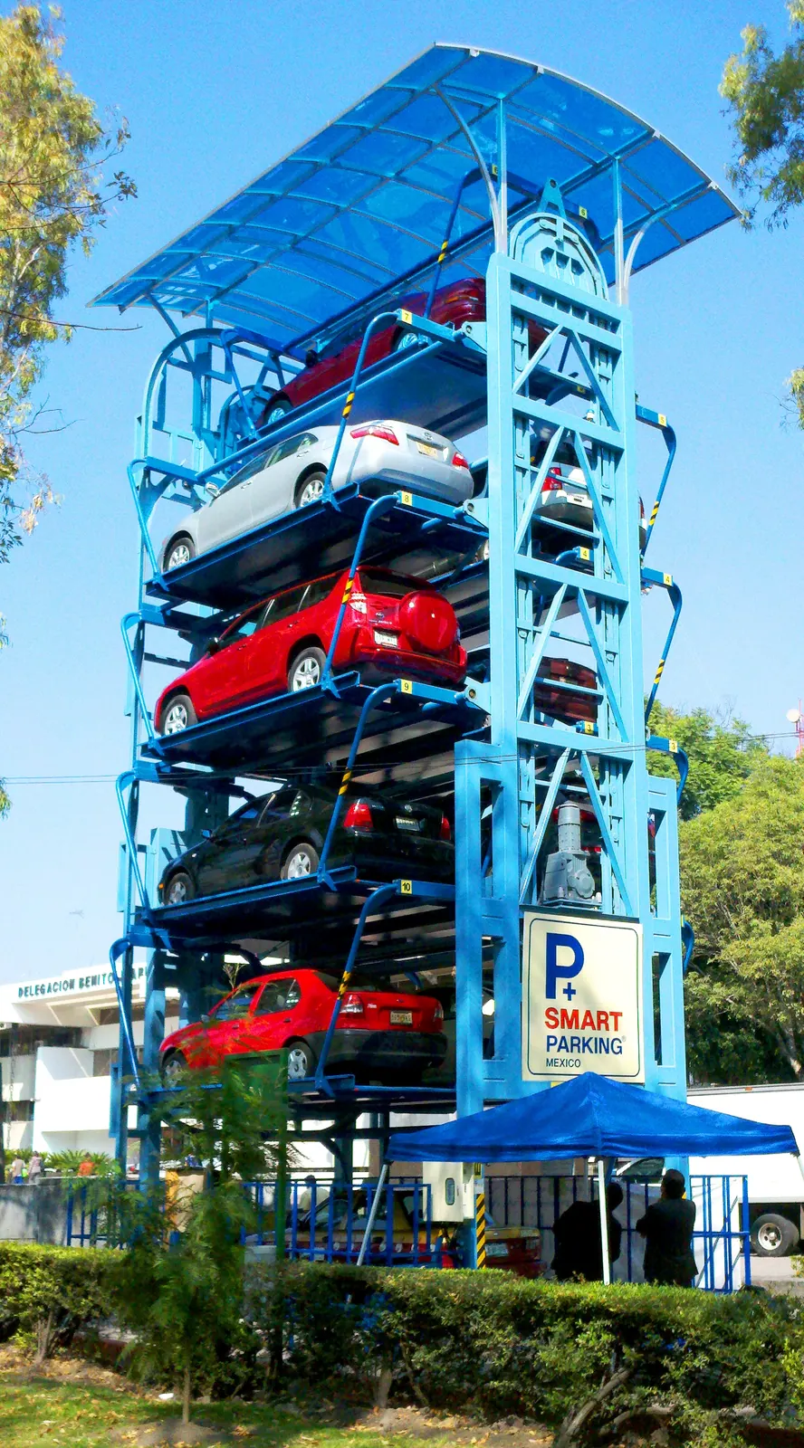 SMART PARKING installation, Mexico City