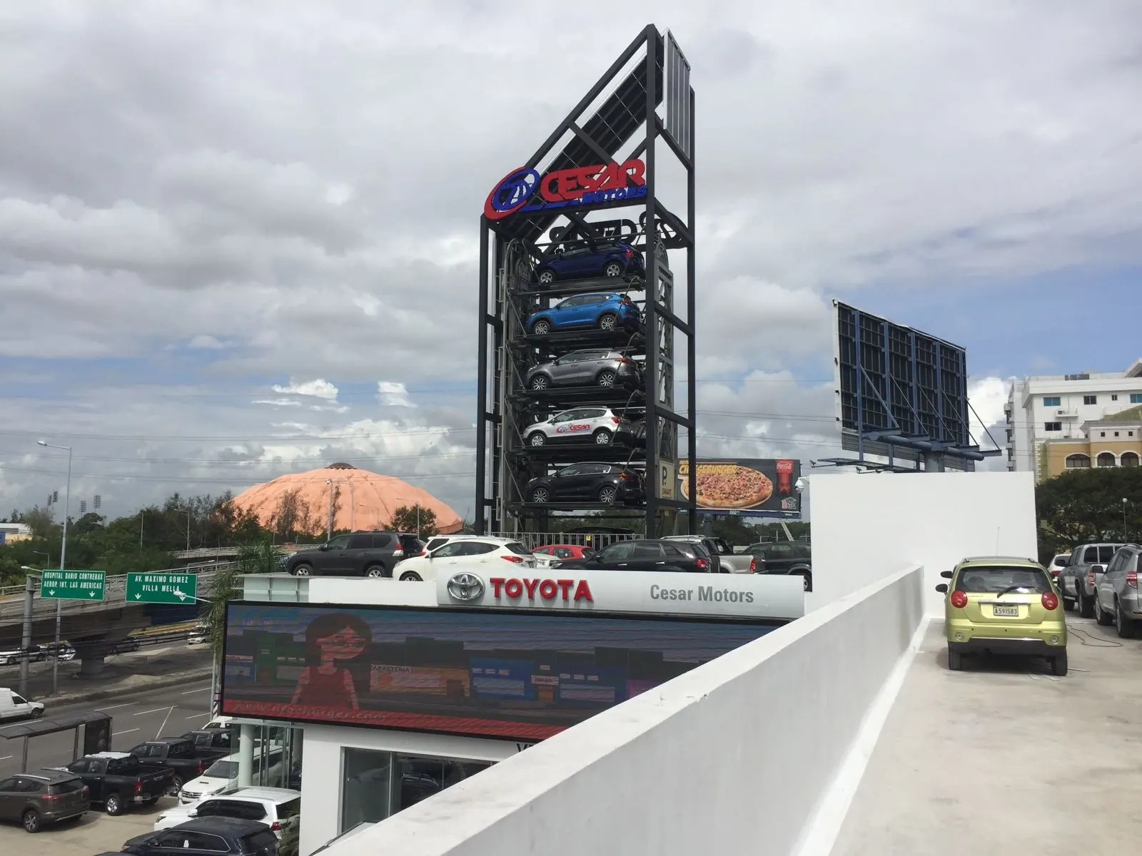 SMART PARKING installation, Dominican Republic